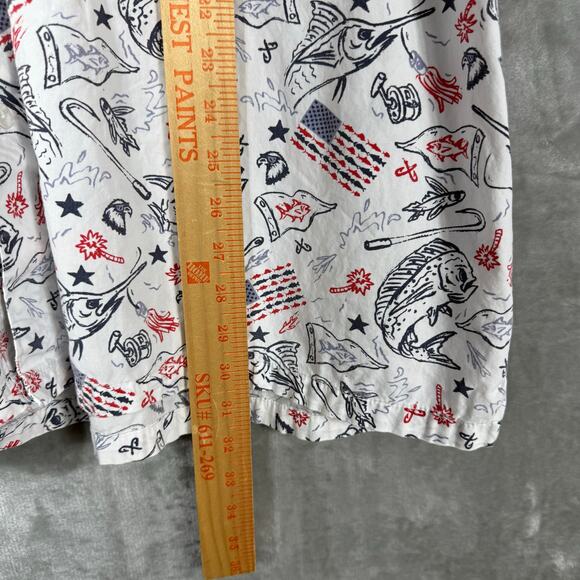 Columbia PFG‎ Vented SS Shirt Mens 2XL Printed USA Flag - Picture 12 of 13